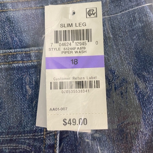 NEW WITH TAGS High Rise Tummy Control Jeans, 18 - Picture 4 of 8